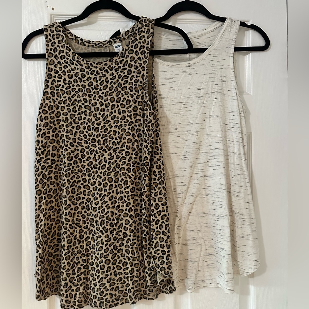 Old Navy Luxe Tank Tops- Set of 2 (Size small)